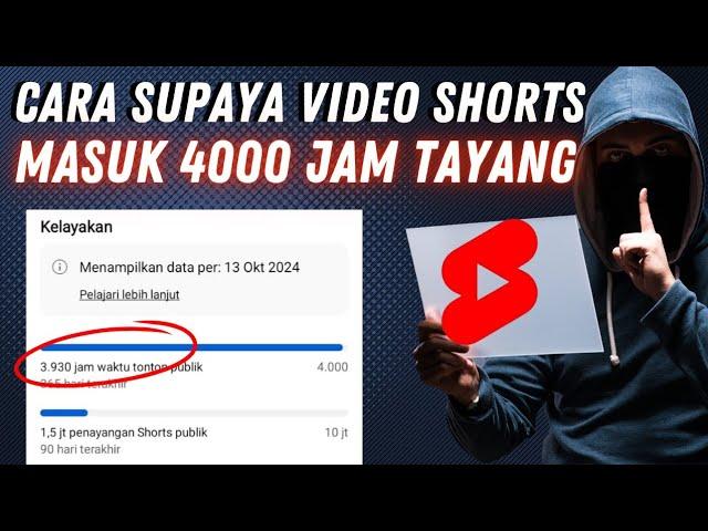 Info Terbaru‼️Cara Agar Video Shorts Masuk Jam Tayang Publik alias 4000 Jam Tayang