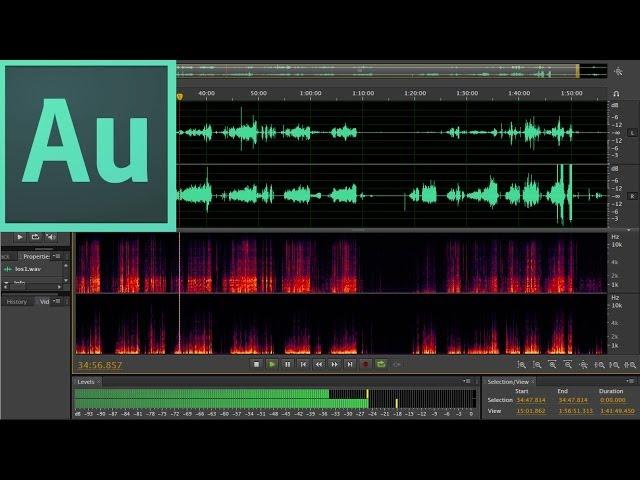 Учимся работать в программе Adobe Audition CS6. / Записываем звук / Убираем шумы