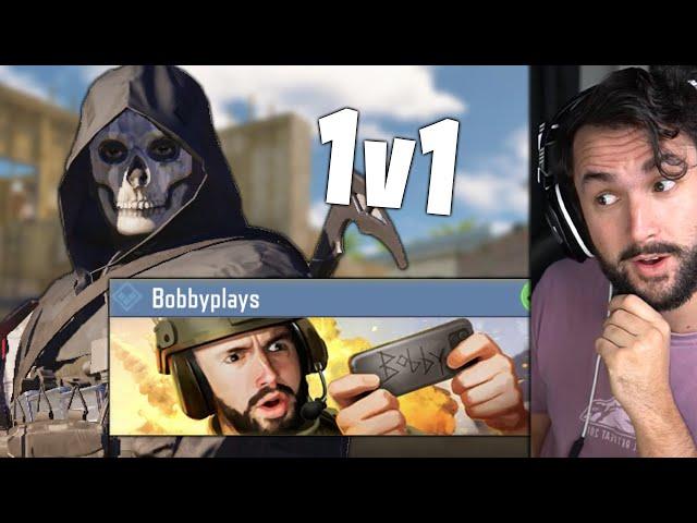beat me in a 1v1, win a Bobby Plays Calling Card (COD Mobile)