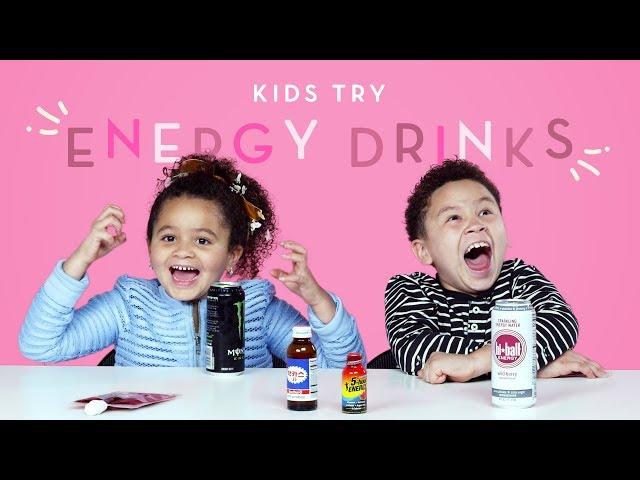 Kids Try Energy Drinks | Kids Try | HiHo Kids