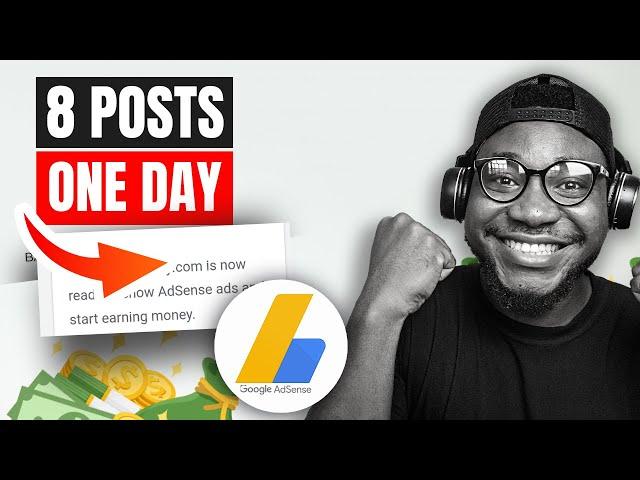 Google AdSense account - How to get AdSense approved in 24 hours