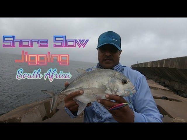 Shore Slow Jigging at South Pier: Giant Trevally aka Kingfish Caught