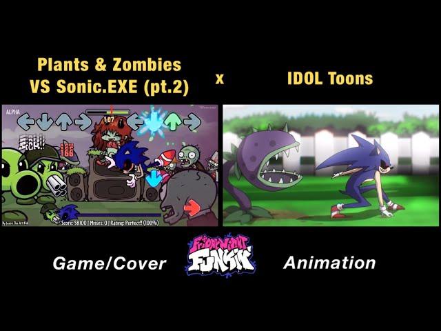 PVZ VS Sonic.EXE “BAD BASH” | Plants VS Rappers / Zombies | GAME x FNF Animation