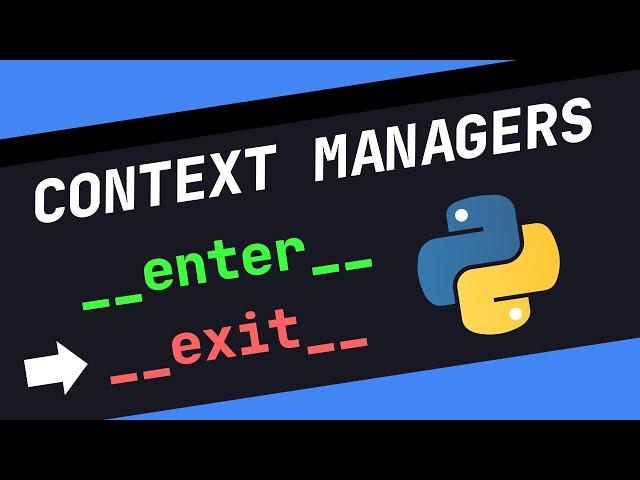 CONTEXT MANAGERS In Python Are GENIUS!