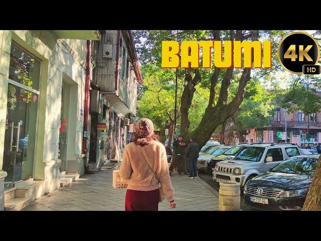 Beautiful Batumi, Georgia 2024・4K walking in the city center ・ASMR ・No music, no talking