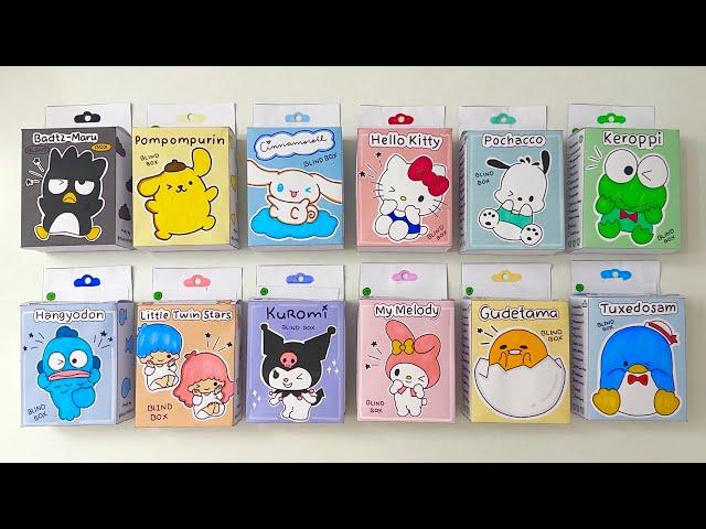 [paper diy] SANRIO BLIND BOXES unboxing! | asmr