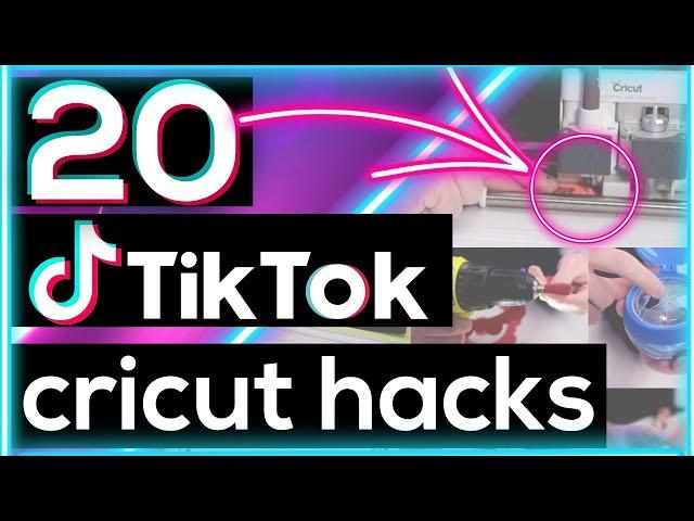  20 CRICUT HACKS FROM TIKTOK | CRICUT HACKS FOR BEGINNERS |  TIKTOK CRICUT HACKS