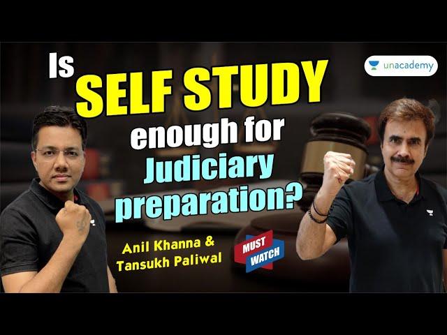 🟢Is Self Study Enough for Judiciary Preparation? | Tansukh Paliwal & Anil Khanna | Linking Laws