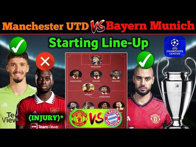 Onana & Bissaka  Bayindir & Amrabat  - Manchester United Vs Bayern Munich - In The UCL Match 1