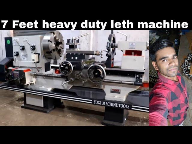 7 Feet heavy duty leth machine (Yogi machine tool) by technology plus