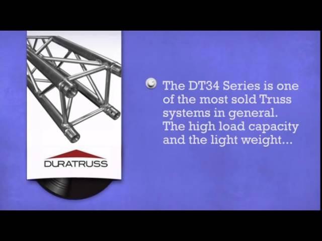 Duratruss DT 34 Truss Straight 0.5m - 3m - DJkit.com