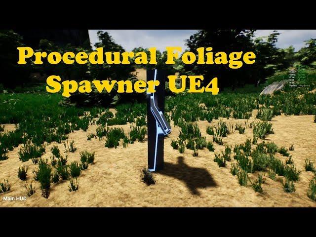 Procedural Foliage Spawner UE4