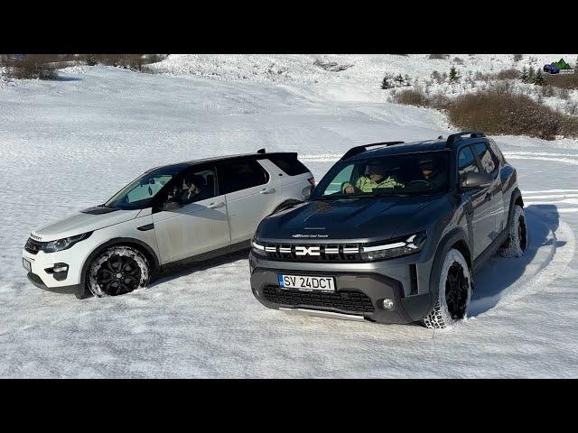 New Duster 2024 Snow Off Road vs Land Rover Discovery Sport