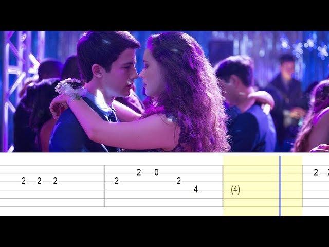 13 Reasons Why - The Night We Met (Easy Guitar Tabs Tutorial)