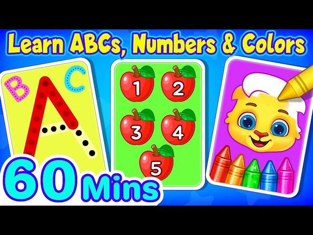 ABC Song, Counting Numbers & Learn Colors For Kids + More Educational Videos For Toddlers