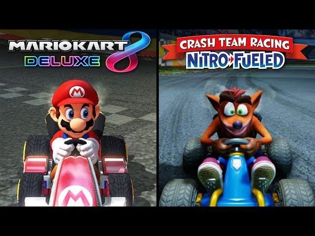 Crash Team Racing: Nitro Fueled vs Mario Kart 8 | Direct Comparison