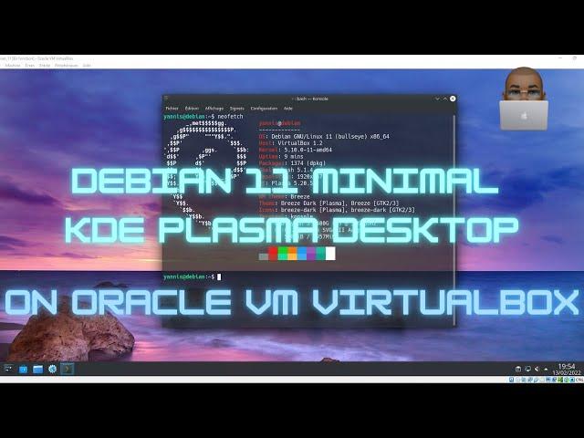 Install Debian 11 with a minimal KDE Plasma on Oracle VM VirtualBox