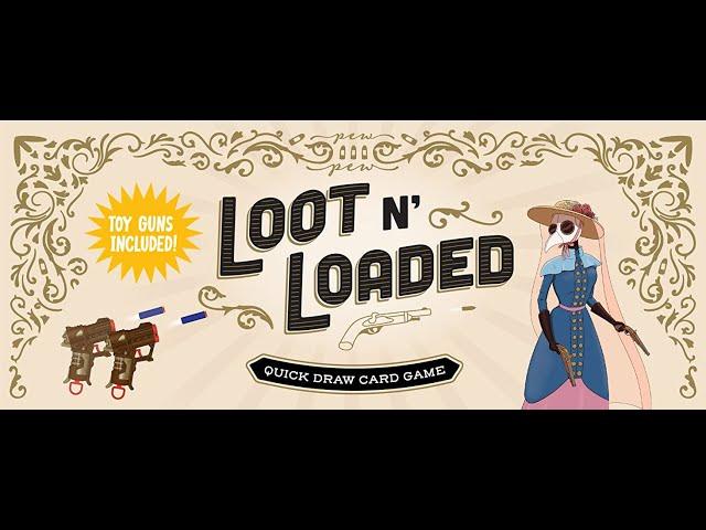 Loot N' Loaded by Gatwick Games - The Quick Draw Card Game with Toy Guns |  2-6 Players