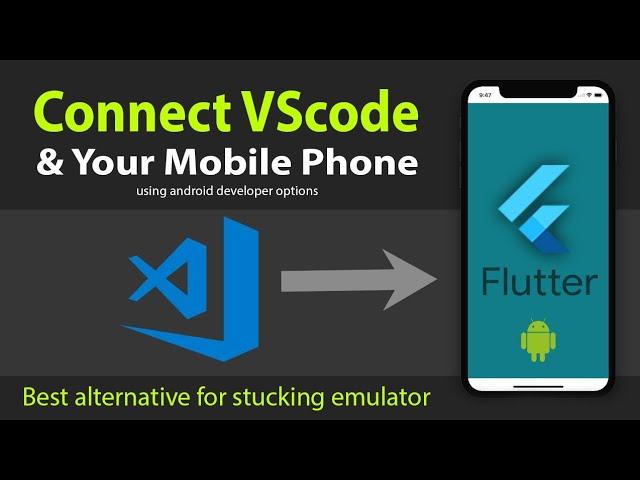 How to connect and run flutter application in a real mobile device | flutter in vscode