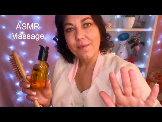 ASMR Massage‍️УСЫПЛЯЮЩИЙ МАССАЖ СПИНЫ, ШЕИ, ПЛЕЧ И ГОЛОВЫ +🪮РАСЧЕСЫВАНИЕ ВОЛОС/Ролевая игра