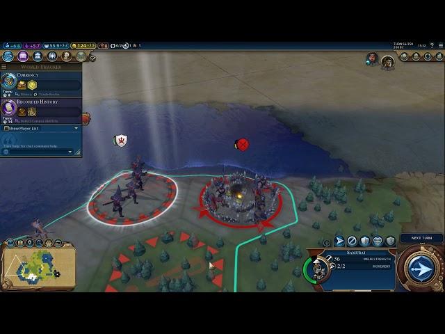 Civ 6 Samurai special combat animation