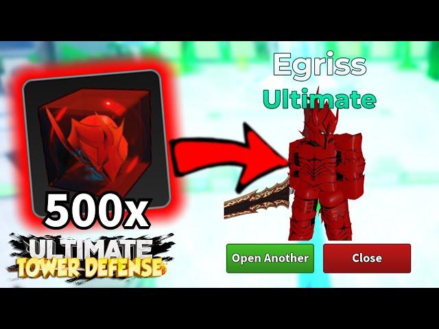 Opening 500x New Solo Leveling Crates to Get NEW ULTIMATE IGRIS in Ultimate Tower Defense!