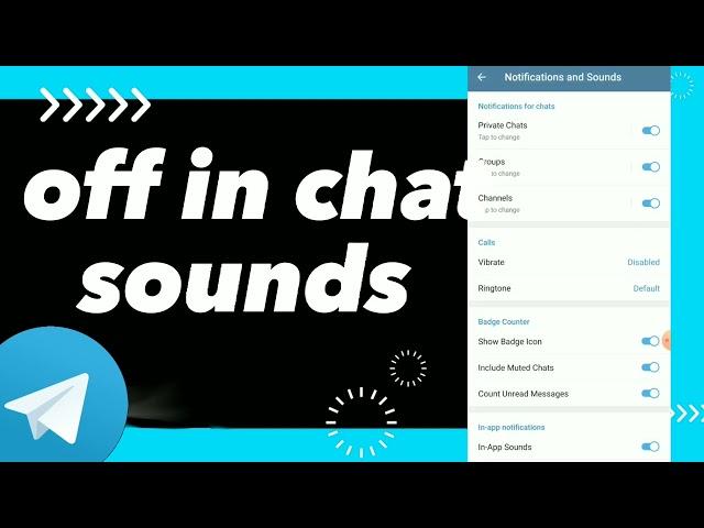 How To Turn Off In chat Sounds On Telegram App