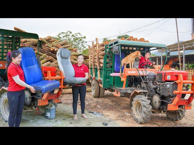 Duyen Came To Change The Truck Seat To Be More Comfortable - Buy Wood To Sell To Wood Factory