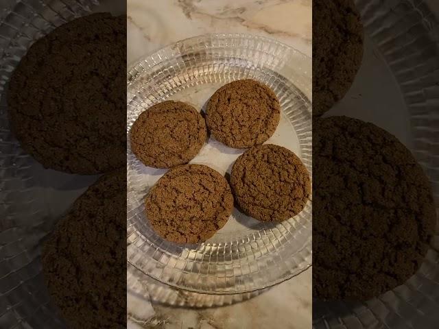 Trying Ginger Snaps Cookies with Milk  #shorts