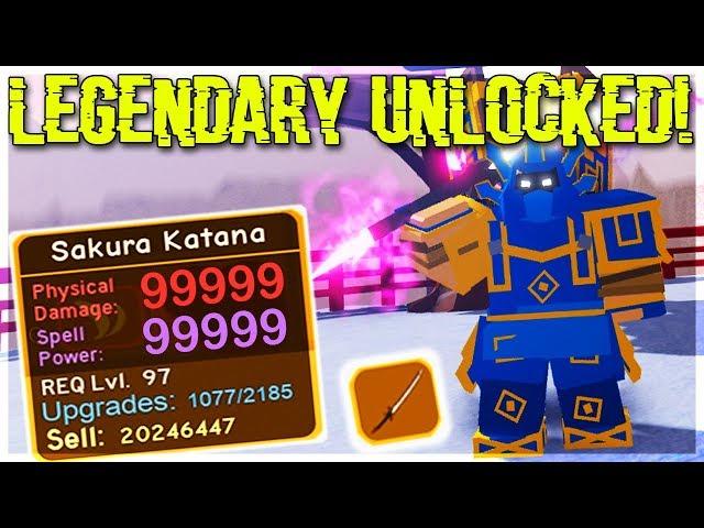 UNLOCKING *NEW* BEST LEGENDARY IN SAMURAI PALACE! (ROBLOX DUNGEON QUEST)