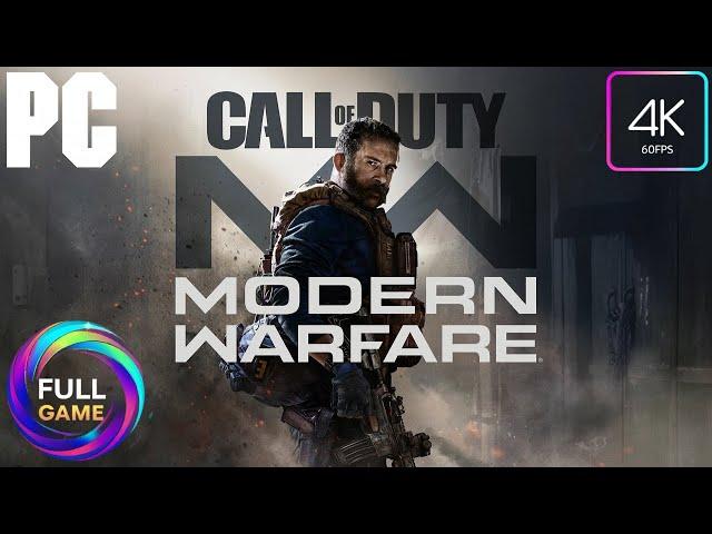 CALL OF DUTY MODERN WARFARE Gameplay Walkthrough FULL GAME -4K 60FPS PC- No Commentary