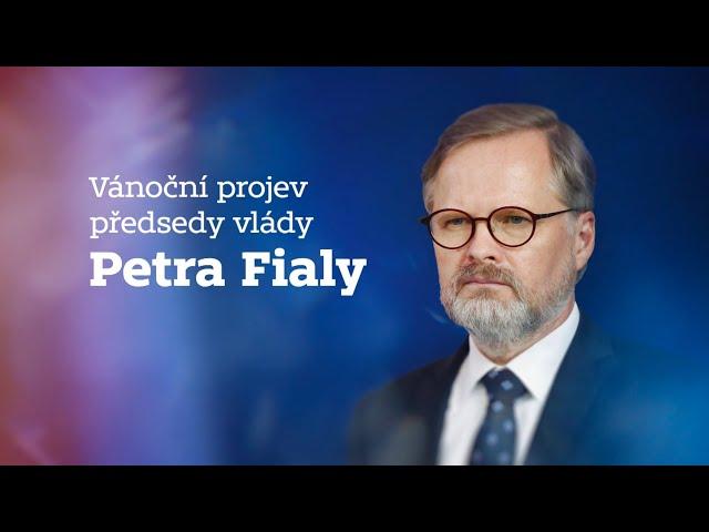 Vánoční projev předsedy vlády Petra Fialy