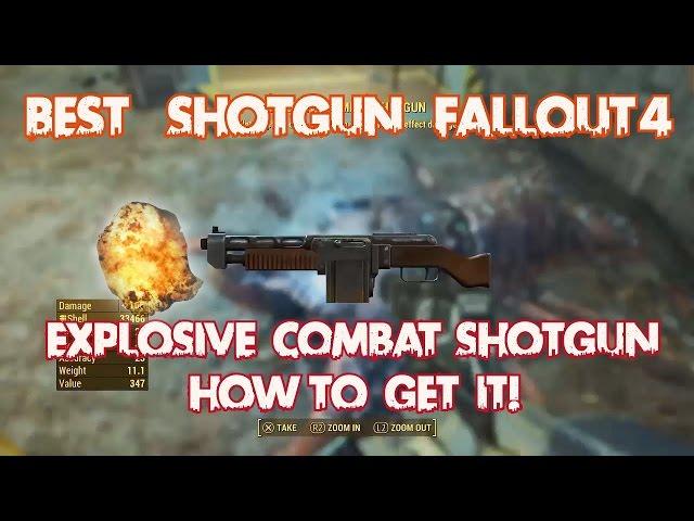 Fallout4 Legendary Explosive Combat Shotgun Farming Location (Best shotgun drop)