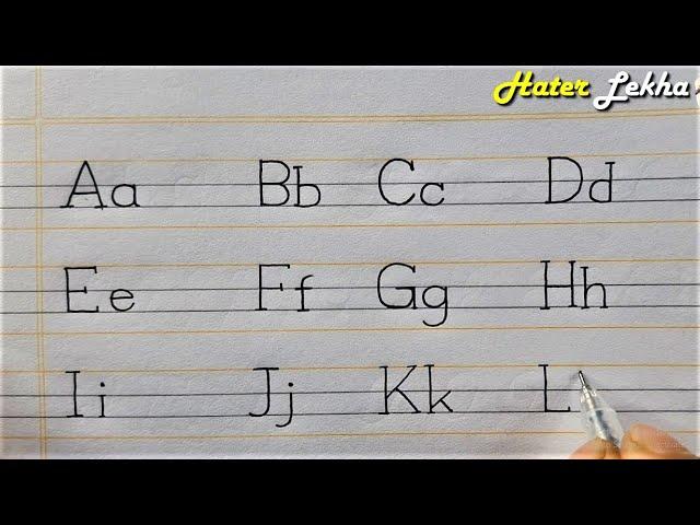 Aa Bb Cc Dd | English Alphabet | Good Handwriting