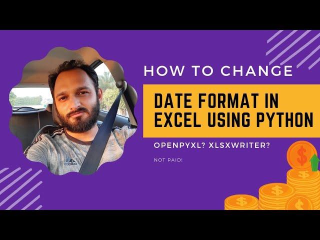 How to change Date Formats in Excel  using Python | From any Format to any other