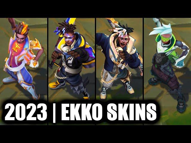 ALL EKKO SKINS SPOTLIGHT 2023 | League of Legends