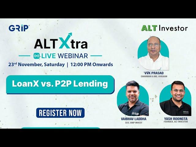 Webinar Alert: LoanX vs. P2P Lending