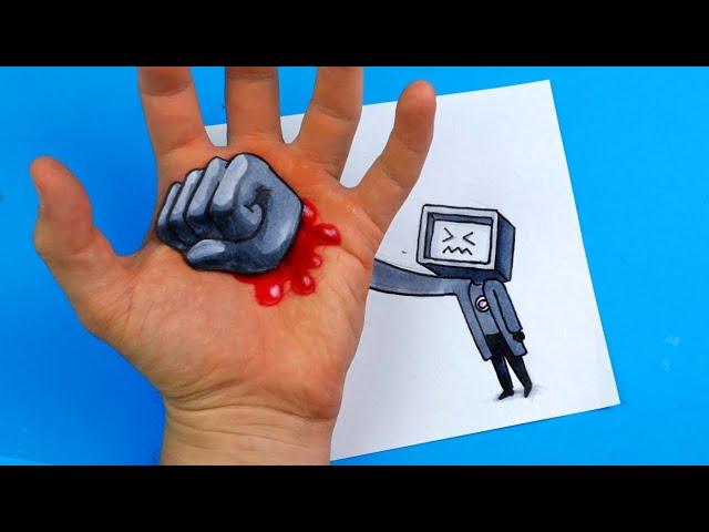 8 DIY SKIBIDI TOILET TITAN TV MAN ARTS & PAPER CRAFTS