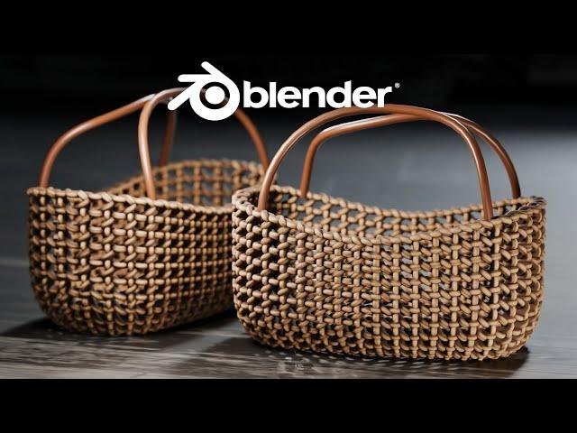 Blender Tutorial: Woven Basket EASY