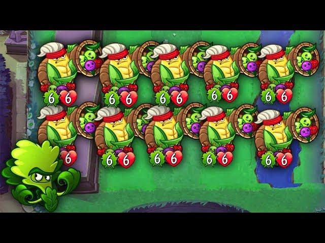 (WORLD RECORD) Cornucopia All Lanes Team-Up[INSANE Challenge] PvZ Heroes Plants vs Zombies Heroes