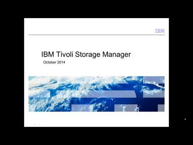 Tivoli Storage Manager (as of 7.1.1) - basic, high-level presentation