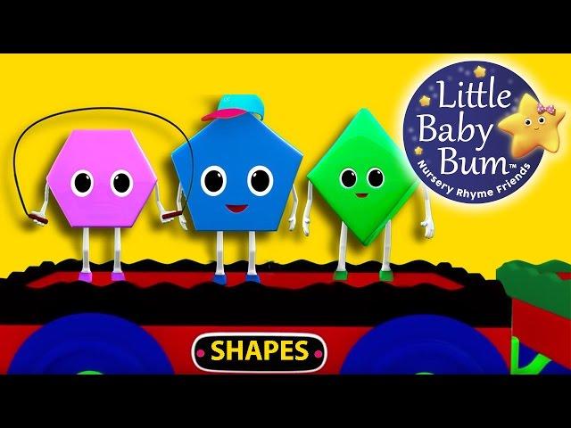 Shapes Train Song | Nursery Rhymes for Babies by LittleBabyBum - ABCs and 123s