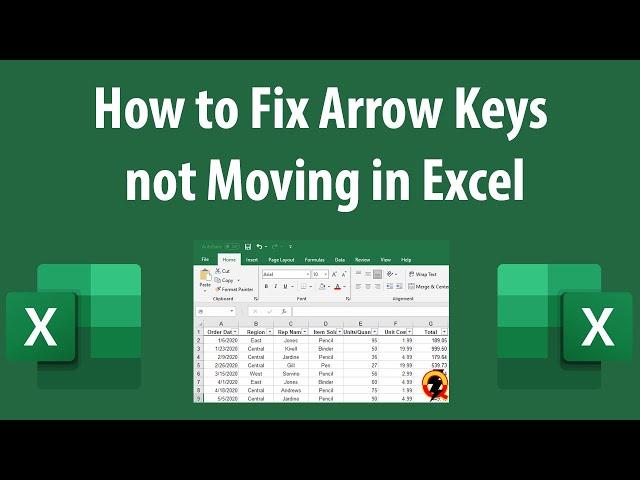 How to Fix Arrow Keys not Moving Cells in Excel