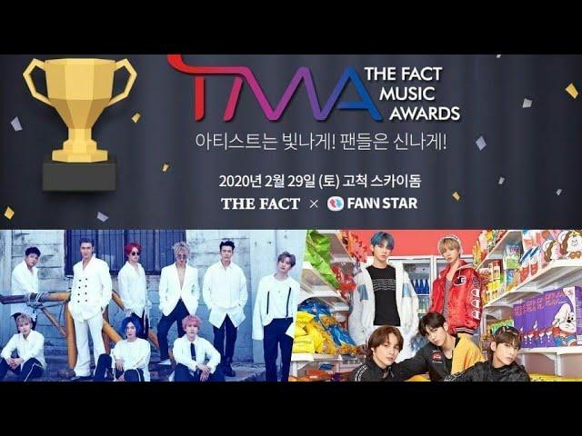 2020 THE FACT MUSIC AWARDS 1ST LINEUP [TMA 2020]