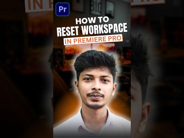 Reset Workspace In Premiere Pro #editing #premierepro #shorts