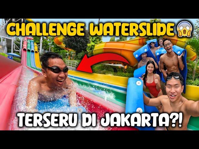 TIMBOI CHALLENGE NAIK WATERSLIDE TERSERU DI JAKARTA! 