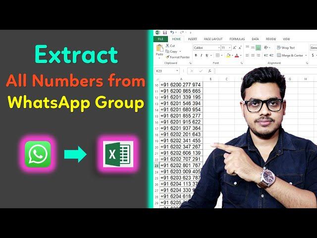 How to get all numbers from whatsapp group | How to download whatsapp group contacts in excel