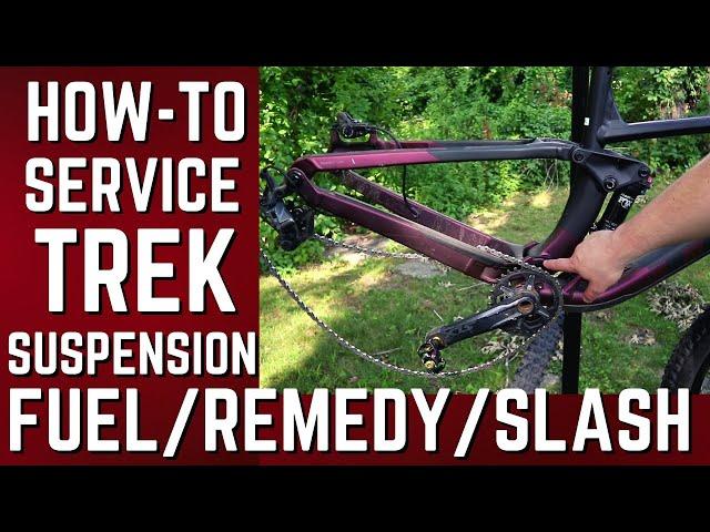 How to Overhaul Your Suspension and Silence your Creaky Mountain Bike - Jamesthebikeguy Trek Fuel EX