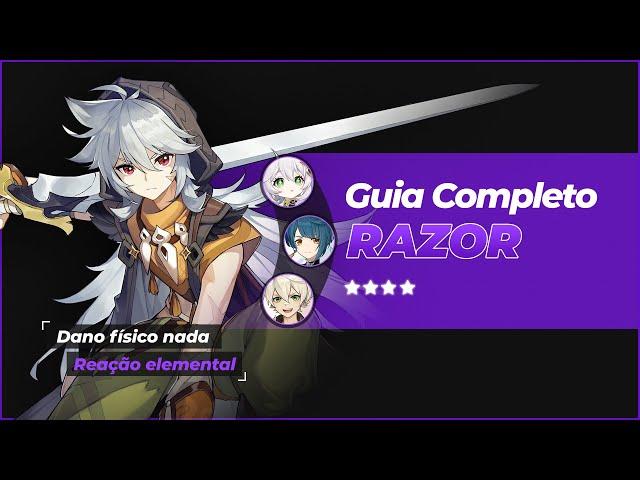 MELHOR DO QUE EU ESPERAVA - GUIA COMPLETO DO RAZOR - GENSHIN IMPACT