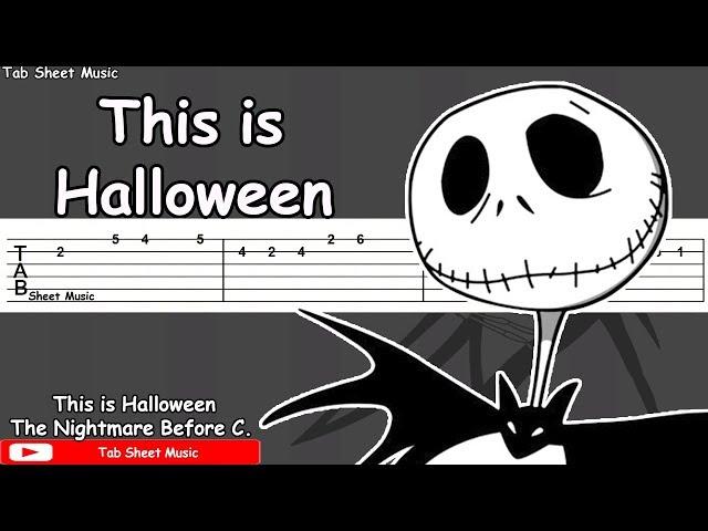 This is Halloween - The Nightmare Before Christmas Guitar Tutorial